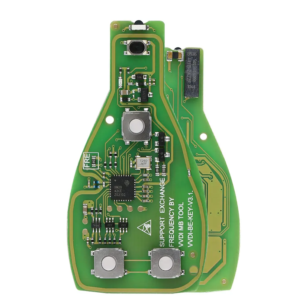 Sin logotipo Xhorse VVDI BE Key Pro para Mercedes Benz V3.2 PCB Chip de llave remota versión mejorada inteligente 315MHz/433MHz