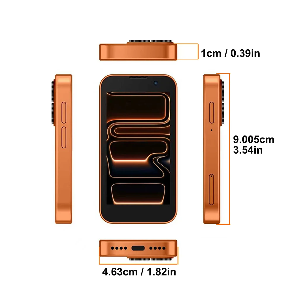 SOYES XS18Pro Mini Smartphone Pantalla de 3.0" 2GB RAM 16GB ROM Doble SIM en Espera Doble Cámara Android 9.0 Aplicaciones WiFi i17 Mini Teléfono