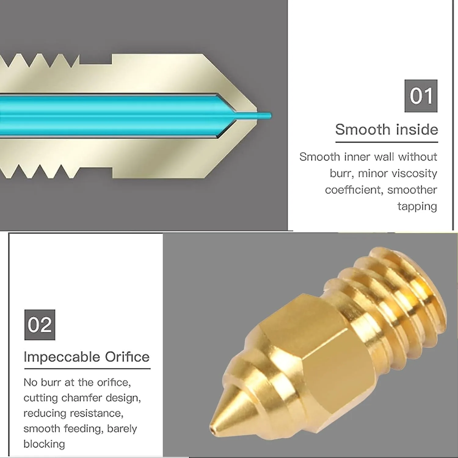 Boquillas Creality Originales 0.4/0.6mm (5 piezas) para Ender 3/Pro/V2/Max/Neo, Ender 5/Pro/Plus, Ender 6 Impresora 3D