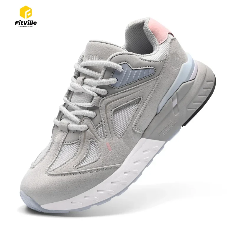 Fittington, zapatillas para correr en carretera para mujer, zapatillas de deporte 2E de ancho para exteriores, calzado de entrenamiento para correr para mujer, ligero para pies hinchados