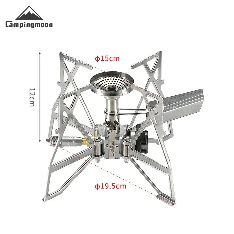 CAMPINGMOON 1 Uds XD-3F encendido electrónico mariposa horno Cassette horno cabeza Camping picnic estufa portátil al aire libre