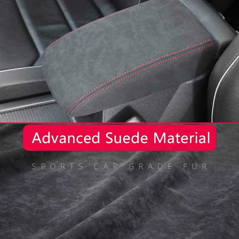 Para Volkswagen VW Tiguan 2023 accesorios 2017 2018 2019 2020 2021 2022 MK2 cubierta protectora de cuero para caja de reposabrazos Central