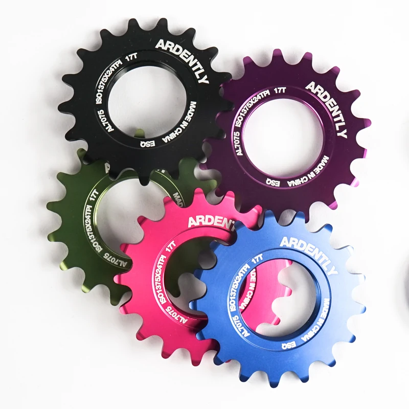 Obras de bicicleta Ardently FixedGear 13T/14T/15T/16T/17T/18T/19T/20T piñón de volante de marcha única anillo de bloqueo de bicicleta de pista Fixie