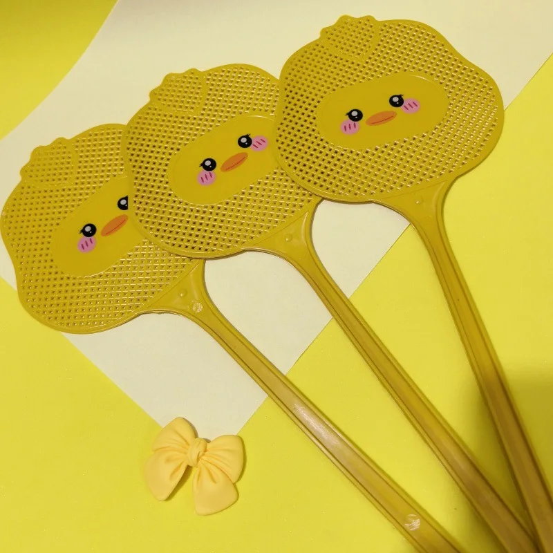 3 Matamoscas con Diseño de Patos de Dibujos Animados, Extensibles y Reforzados para Mayor Durabilidad, Aptos para el Control de Mosquitos en el Hogar, Jardín y Sala de Estar