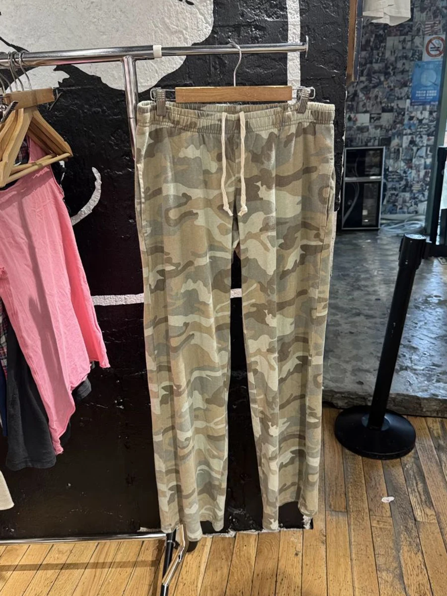 Pantalones Deportivos de Camuflaje con Cordón para Mujer, Pantalones Rectos con Cintura Elástica para Verano, Estilo Urbano Americano Vintage, Pantalones Holgados de Algodón Y2k