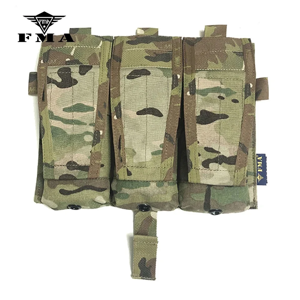 FMA M4 5,56 bolsa para revistas tríada MC Airsoft bolsa táctica Mag para chaleco táctico AVS JPC chaleco Molle Panel frontal