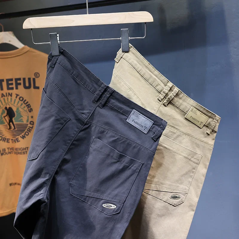 Pantalones holgados para hombre, Harem, holgados, elásticos, informales, de retales, a la moda, ropa para hombre, pantalones de gran tamaño cónicos para hombre Kpop