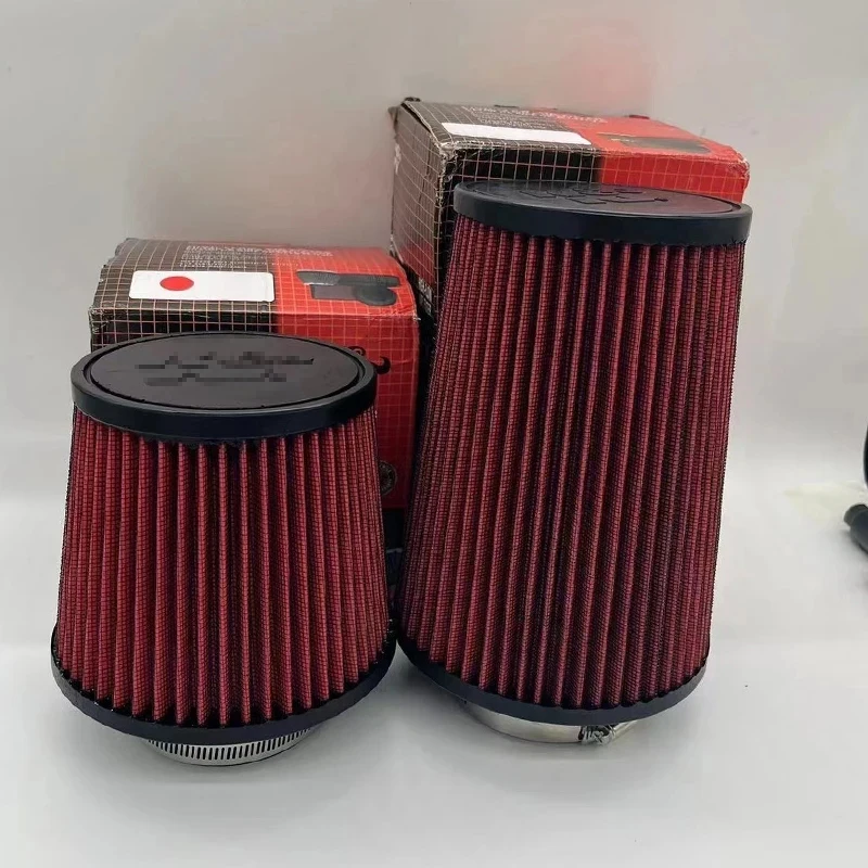 Filtro de aire de entrada de coche de 2,5 3 3,5 4 pulgadas para K & N 14084-2 cono Universal de alto flujo 102 89 76 70 63,5 60mm KN cabeza de seta cónica