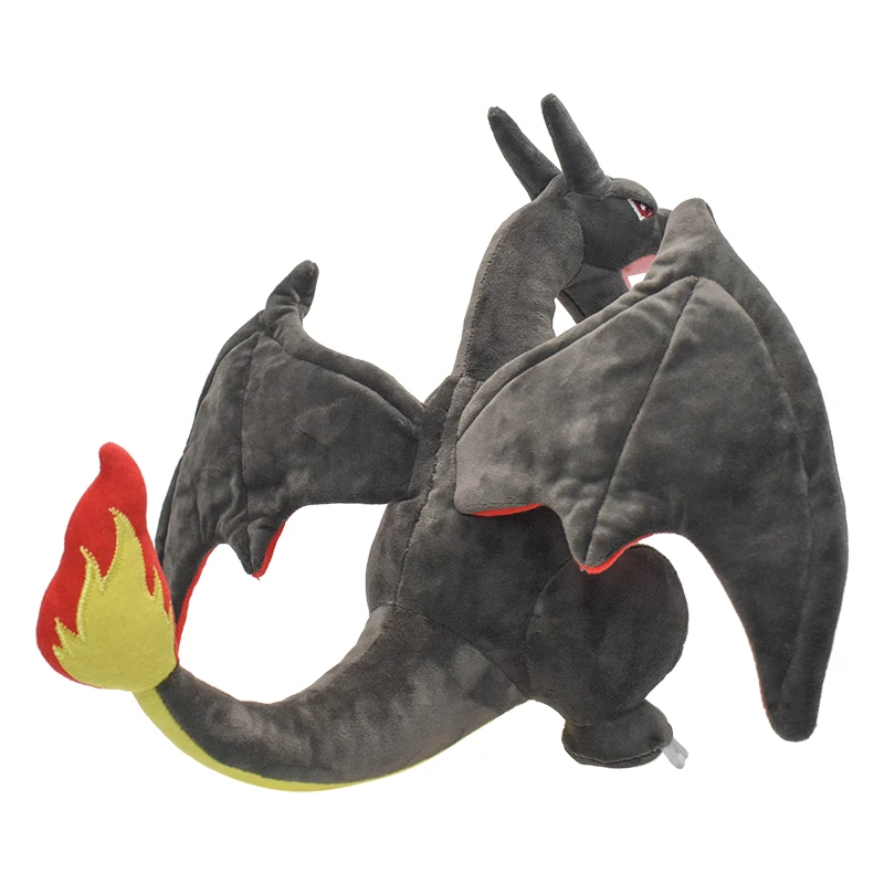 Juguete de peluche Charizard brillante, muñeco de peluche de 9 ", dibujos animados coleccionables para niños y niñas, regalo, gris