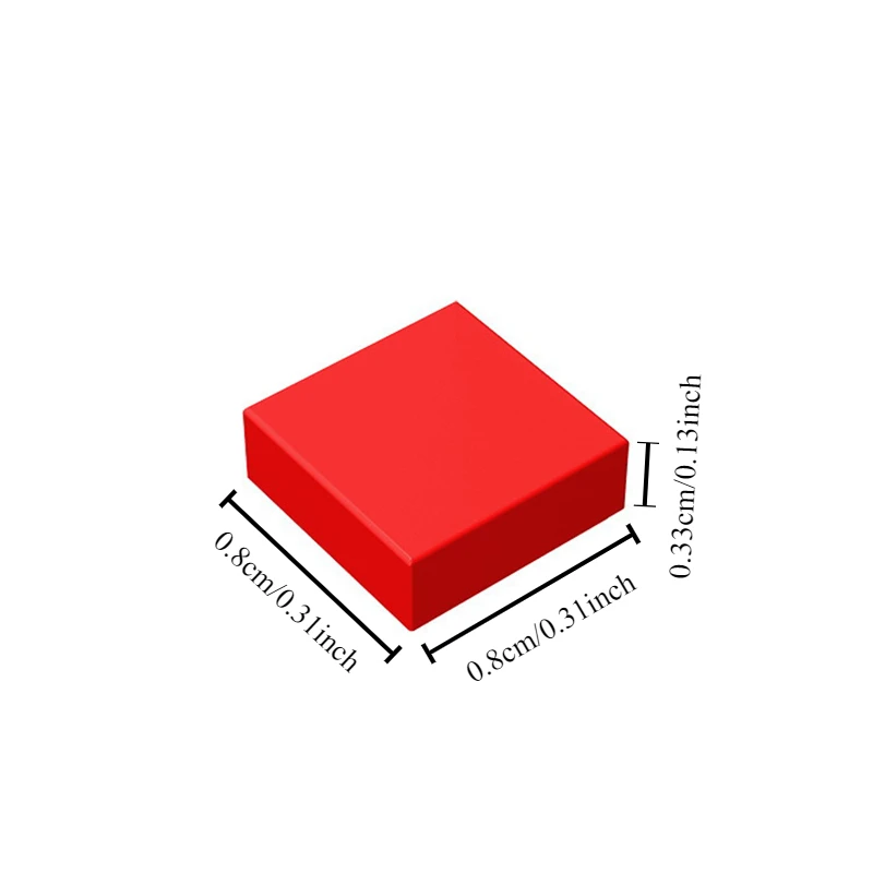 200/330/660 piezas de placas de partículas de píxeles MOC lisas 1x1, bloques de construcción DIY, ladrillos cuadrados planos, juguete para niños 3070