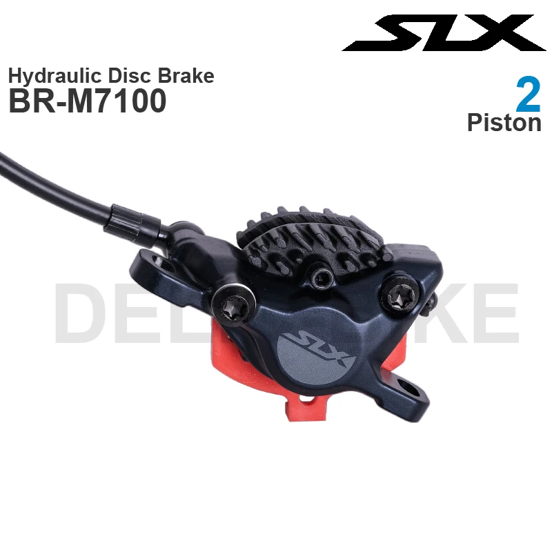 Grupo de Frenos Hidráulicos SHIMANO SLX M7100, Palanca BL-M7100, Frenos de 2 Pistones BR-M7100 para Bicicleta de Montaña, Piezas Originales