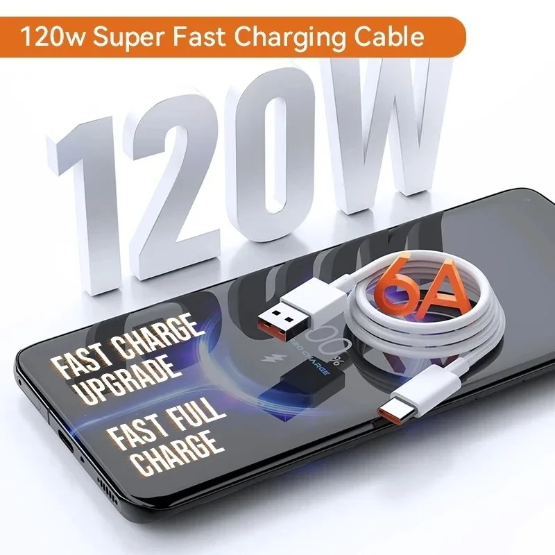 Cable USB Tipo C Original de 120W para Xiaomi, 67W para Mi 17 Pro Max, 14 Ultra, 13T Pro, Redmi Note 15, K90, Poco, Tipo 6A Turbo, Carga Rápida