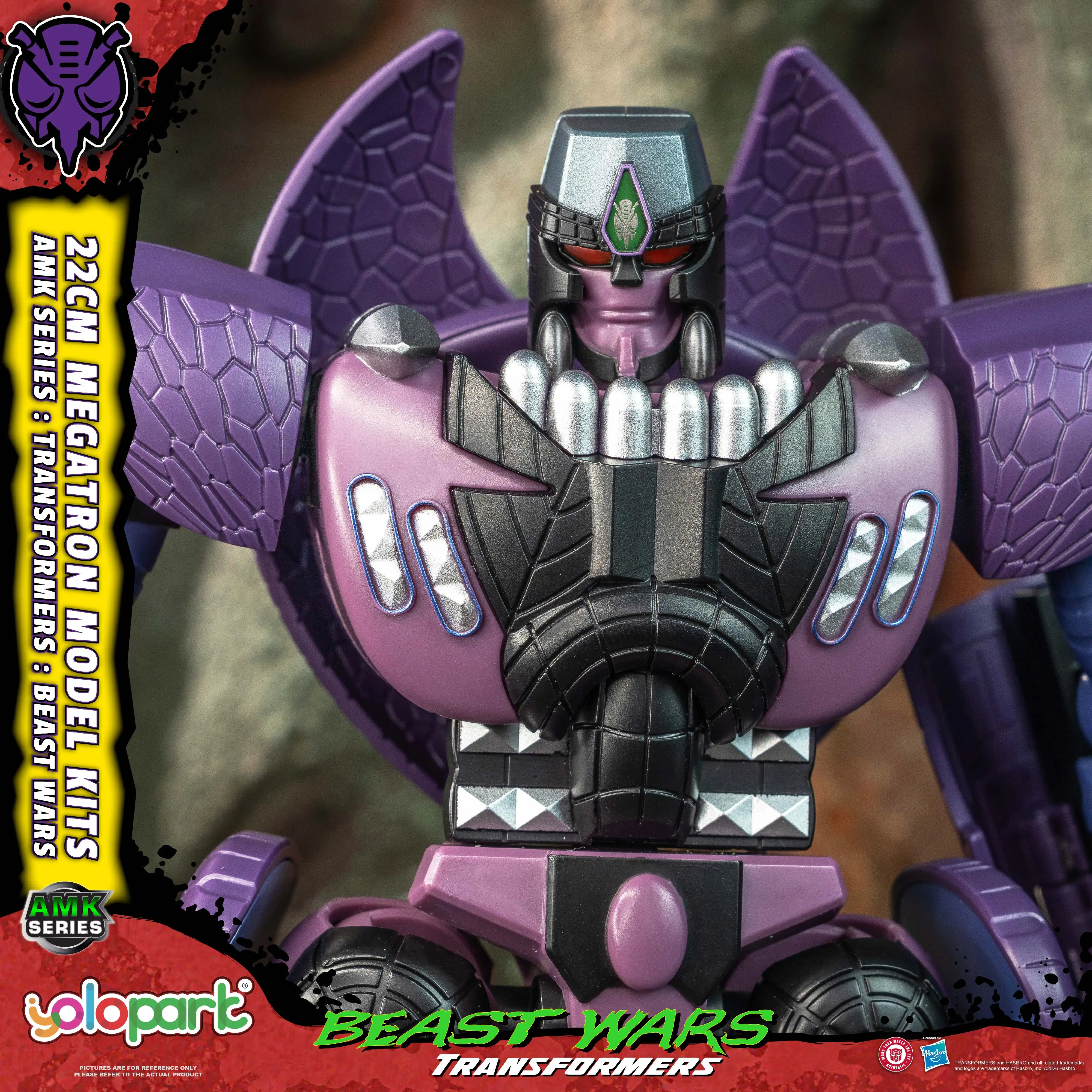 Yolopark Transfomer 22cm Serie AMK BEAST WARS Megatron Kit de Modelo Figura de Juguete
