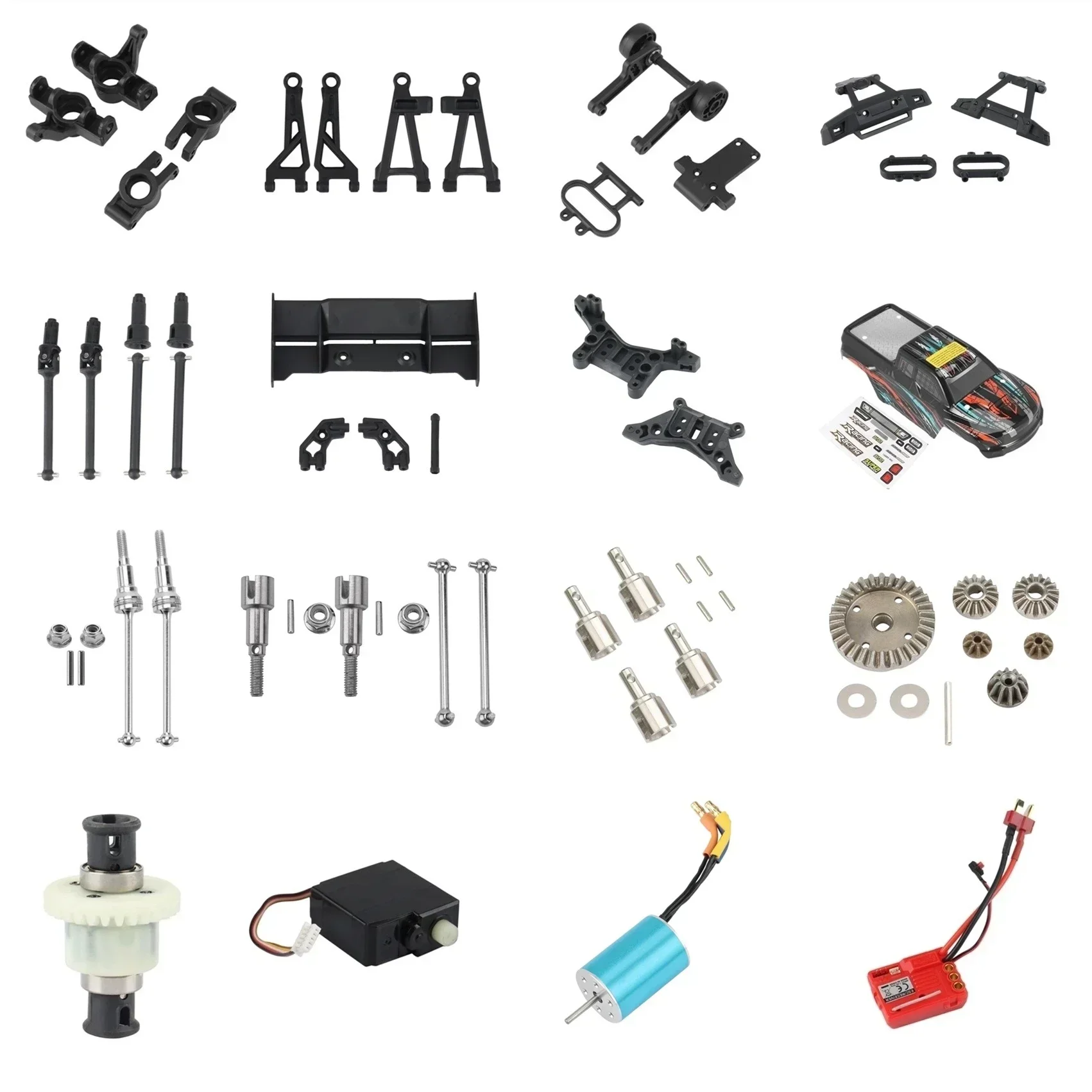 Repuestos y Accesorios para Auto RC HAIBOXING HBX 16889 16889A 16890 16890A SG1601 SG1602 1/16, Amortiguador Diferencial