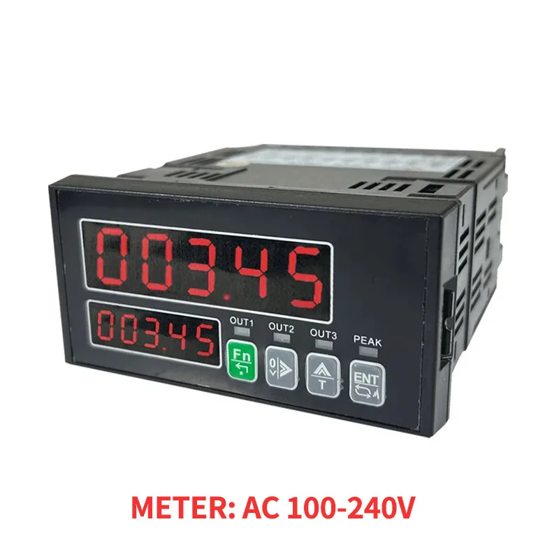 Sensor de pesaje tipo S de alta calidad, celda de carga + indicador de celda de carga, pantalla de 10kg, 20kg, 30kg, biosensor de 1 tonelada 2T