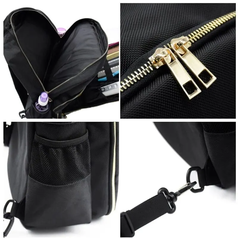 Mochila para suministros de peluquero, organizador portátil para cortaúñas, bolsa de herramientas de peluquero, bolsa de viaje de gran capacidad, bolsa de almacenamiento para hombros para salón