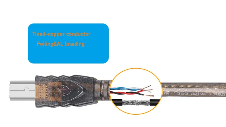 Cable de impresora USB 20M de largo cable de impresora USB 2,0 activo 10M 15M cable USB amplificador USB 2,0 A macho a B impresora de escáner macho