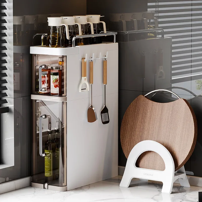 Estantes de especias de cocina de 2/3 capas, estante organizador de especias extraíble, almacenamiento multifuncional de salsa de aceite y vinagre para el hogar