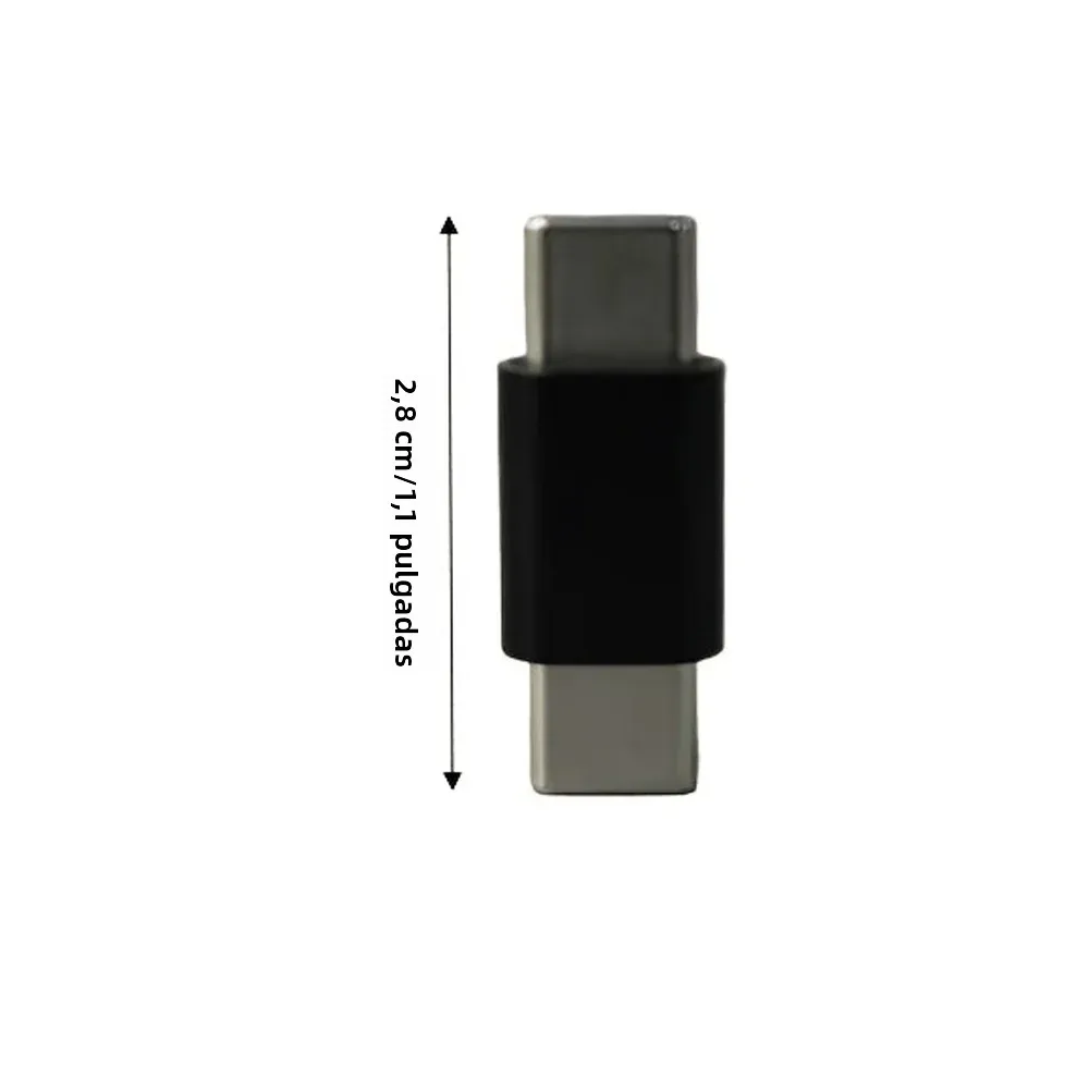 Adaptador USB C macho a macho, extensor de acoplador USB tipo C compatible con PD, 5Gbps, para Thunderbolt 4/3, MacBook Pro/Air, computadora portátil, teléfonos