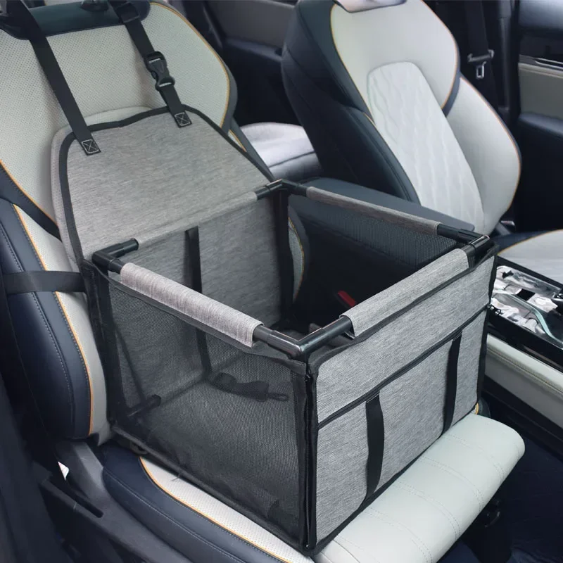 Funda de viaje para asiento de coche para perros, bolsa impermeable para transportar perros, hamaca de transporte para gatos, cesta para asiento de coche para perros pequeños y medianos