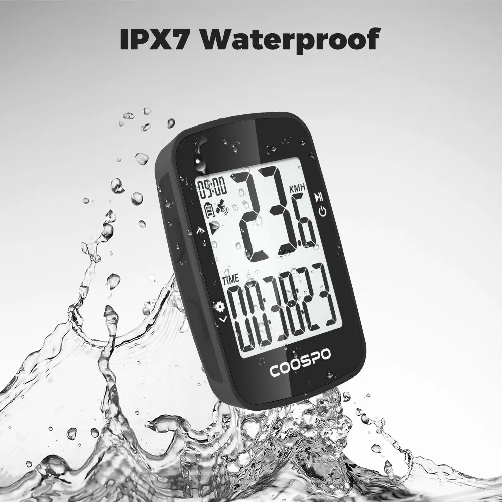CooSpo-ordenador inalámbrico BC26/BC107 para bicicleta, velocímetro GPS, odómetro, Bluetooth 5,0, sincronización por aplicación, resistente al agua, para bicicleta de carretera y de montaña