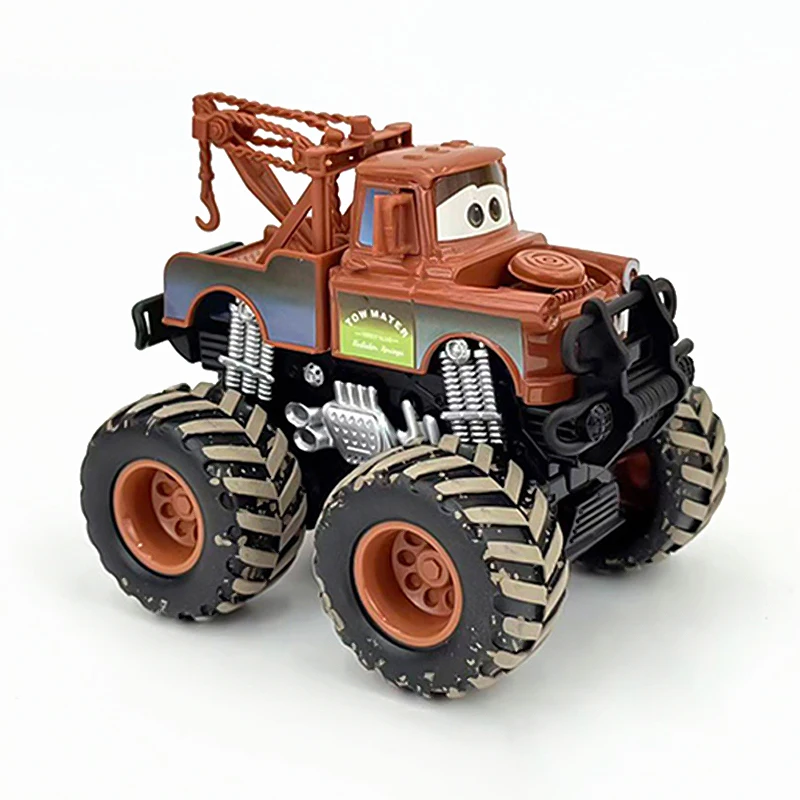 Pixar Cars 3 Vehículo Todoterreno de Aleación con Ruedas Grandes, Modelo de Coche de Lluvion McQueen I-Screamer Wrestler, Juguetes para Niños, Regalos de Navidad