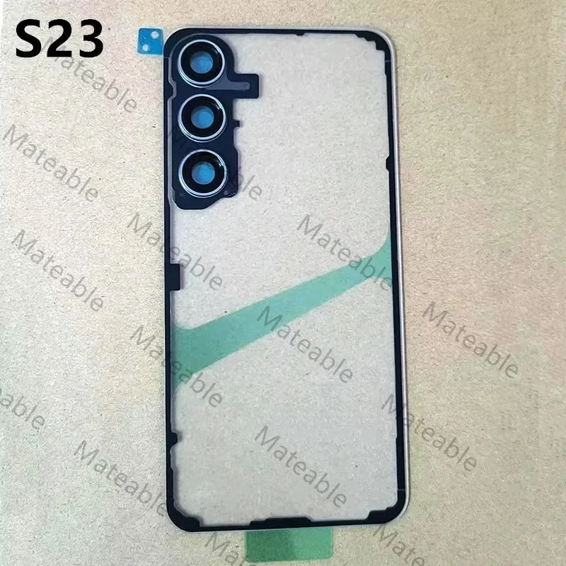 Carcasa S928 S926 S921 para Samsung Galaxy S24 S23 Ultra Plus, Tapa Trasera Transparente para Reparación de Batería + Lente de Cámara