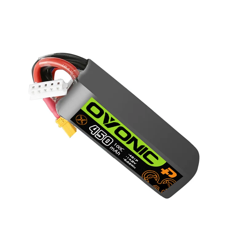 Batería LiPo de 14,8 V, 450mAh, 100C, para Dron de carreras, helicóptero, cuadricóptero, FPV, con enchufe XT30, 14,8 v, 4S