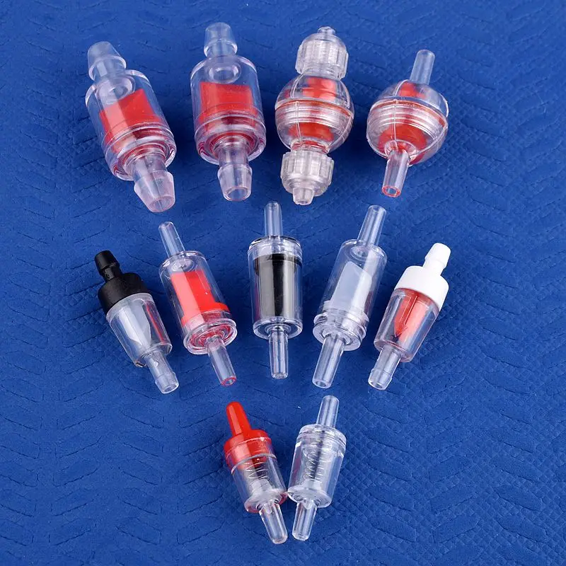 Válvula de retención plana O.D 3mm ~ 28mm, manguera de riego Pagoda, válvula de retorno, bomba de aire para tanque de acuario, válvula unidireccional, 1 ~ 50 Uds.