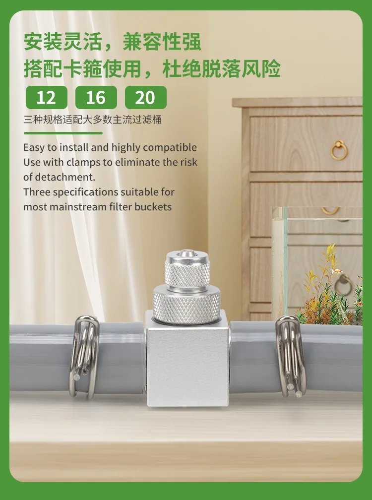 Difusor de CO2 para Acuario, Refinador Externo de CO2 para Tanques de Plantas, Accesorios para Sistemas de Tanques de Agua, Difusor de CO2 para Peceras