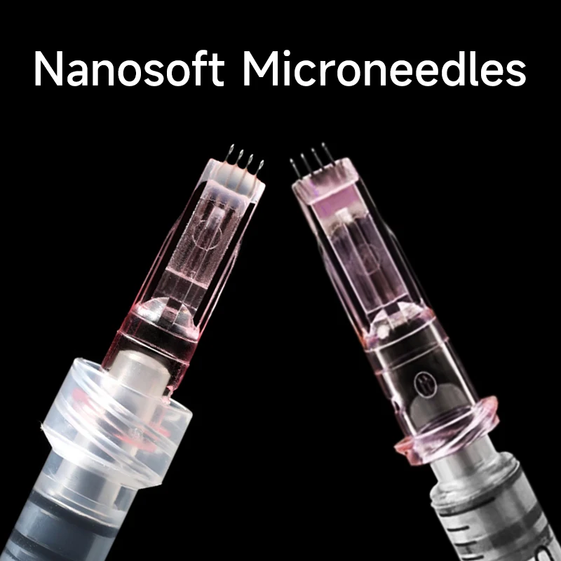 Microagujas de Cristal Multiaguja Estériles Nano Soft 4PINS 34G 1.0/1.2/1.5, Paquete Individual, Herramientas de Relleno de Belleza