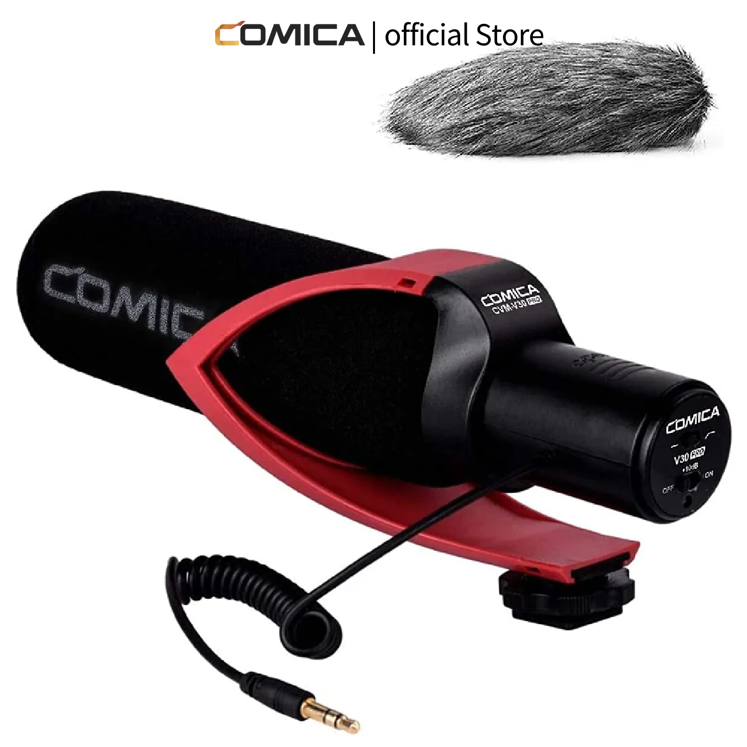 Micrófono para Cámara COMICA CVM-V30 PRO, Micrófono de Condensador Supercardioide para Cámaras DSLR Canon, Nikon, Sony, Panasonic