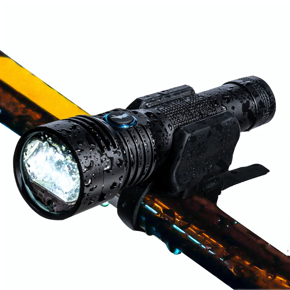 Luz Delantera Antideslumbrante para Bicicleta, Recargable por USB Tipo C, IP68, 900 Lúmenes, Iluminación LED para Ciclismo y Camping al Aire Libre, Linterna B01