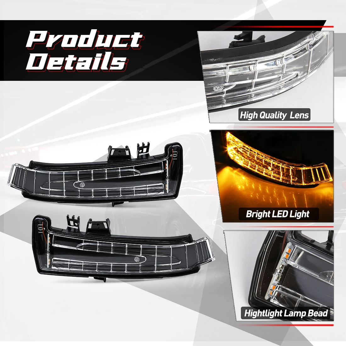 Indicadores LED para espejo retrovisor lateral, luces de señal de giro para mercedes-benz W221 W212 W204 W176 W246 A 2129067501