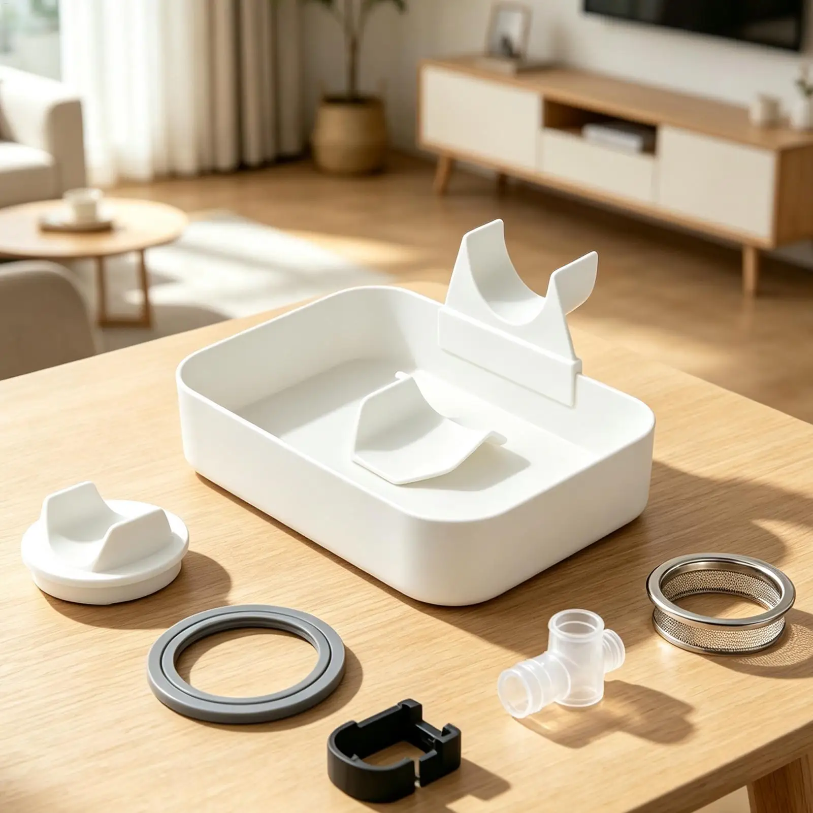 Bandeja de Drenaje para Lavadora, Protector de Fugas Universal Impreso en 3D, para Lavandería, Sótano y Hogar