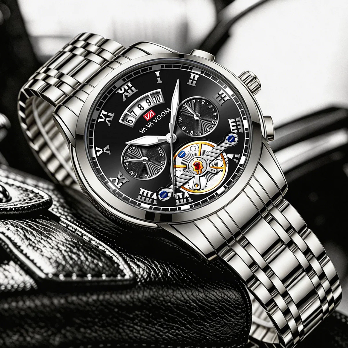 Reloj Masculino de lujo para hombre de la mejor marca, reloj luminiscente de acero inoxidable, reloj deportivo informal elegante 3Bar resistente al agua para exteriores