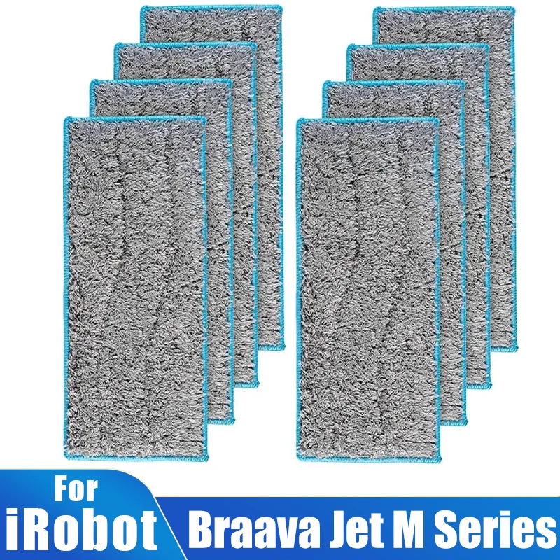 Almohadillas de fregado húmedo para Robot aspirador iRobot Braava Jet M6, paños de fregona lavables, almohadillas de trapos, piezas de accesorios de repuesto