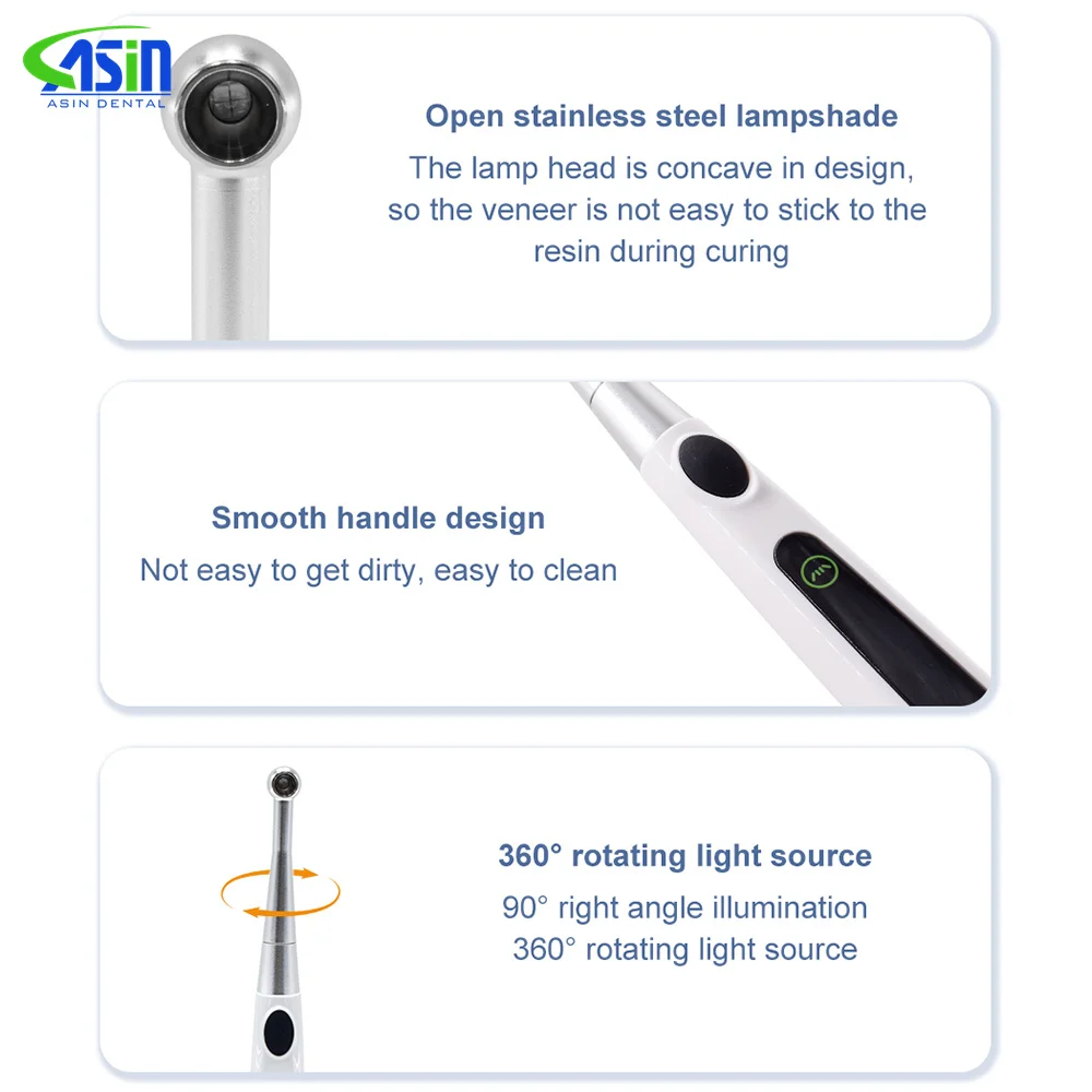 Lámpara de curado de luz Dental de fotopolímero de luz LED inalámbrica barata de 1Sec