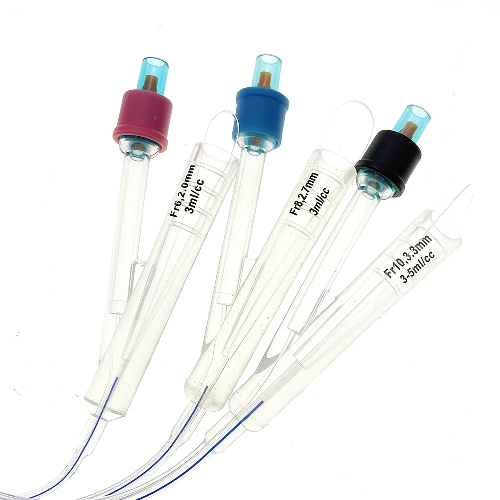 Catéter Foley canino para perro mascota, inducción de larga duración, silicona urinaria bidireccional, perro masculino, alivia la obstrucción uretral con estilete, 5 uds.
