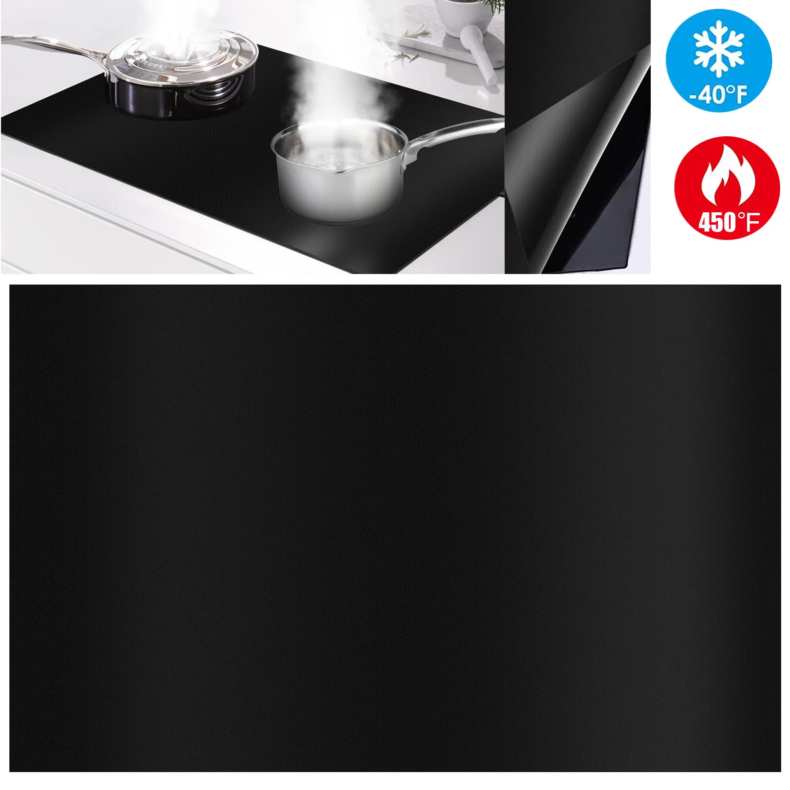 Estera protectora para placa de inducción, estera de silicona para cocina, tabla de cocina de inducción, almohadilla antiadherente resistente al calor, cubierta para encimera de cocina