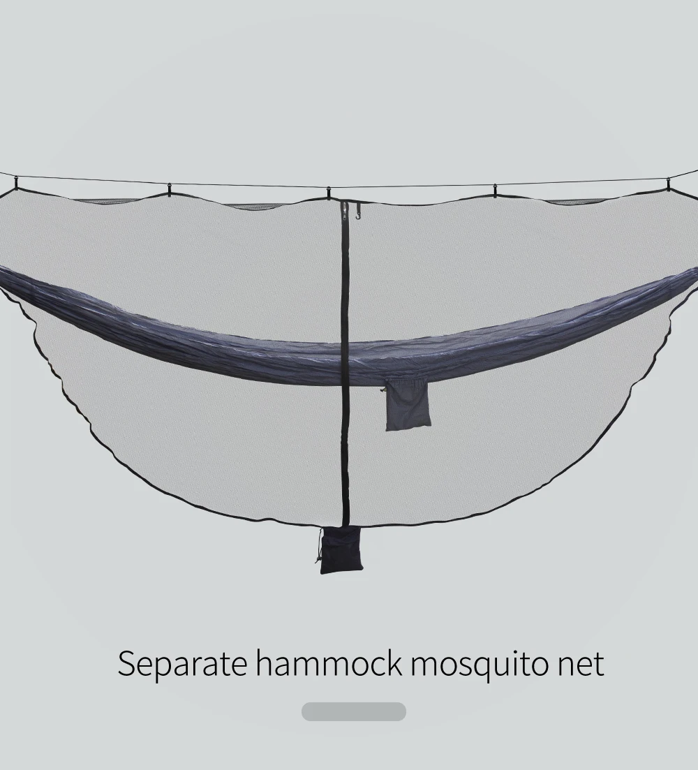 Mosquitera colgante separadora portátil de viaje ligera al aire libre, red para insectos para hamaca de Camping