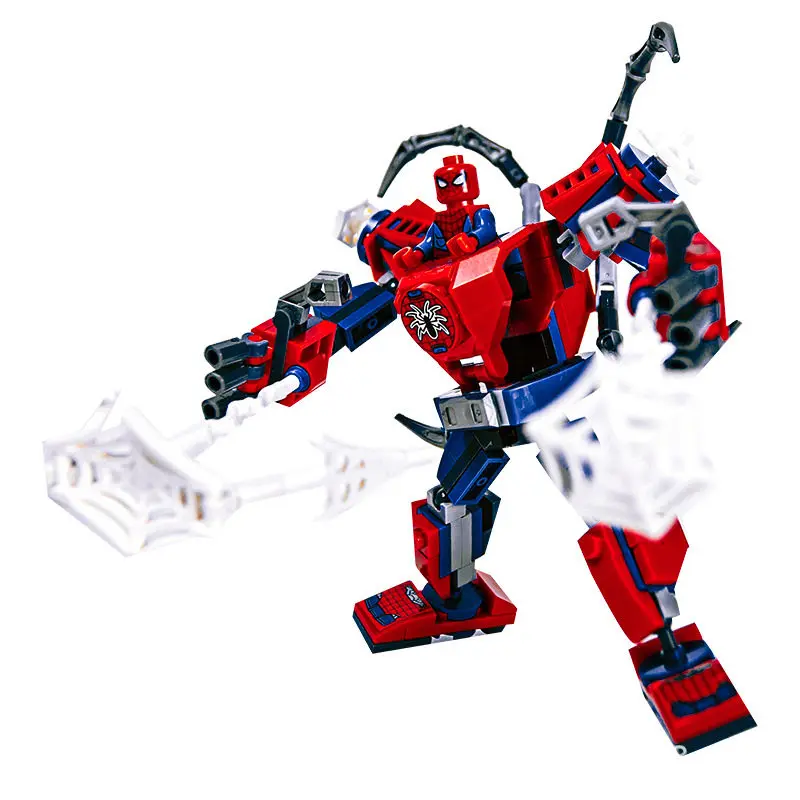 Figuras de Acción de los Vengadores, Bloques de Construcción, Estilo DIY, Poses Ajustables, Ladrillos Multiarticulados, Juguetes y Regalos