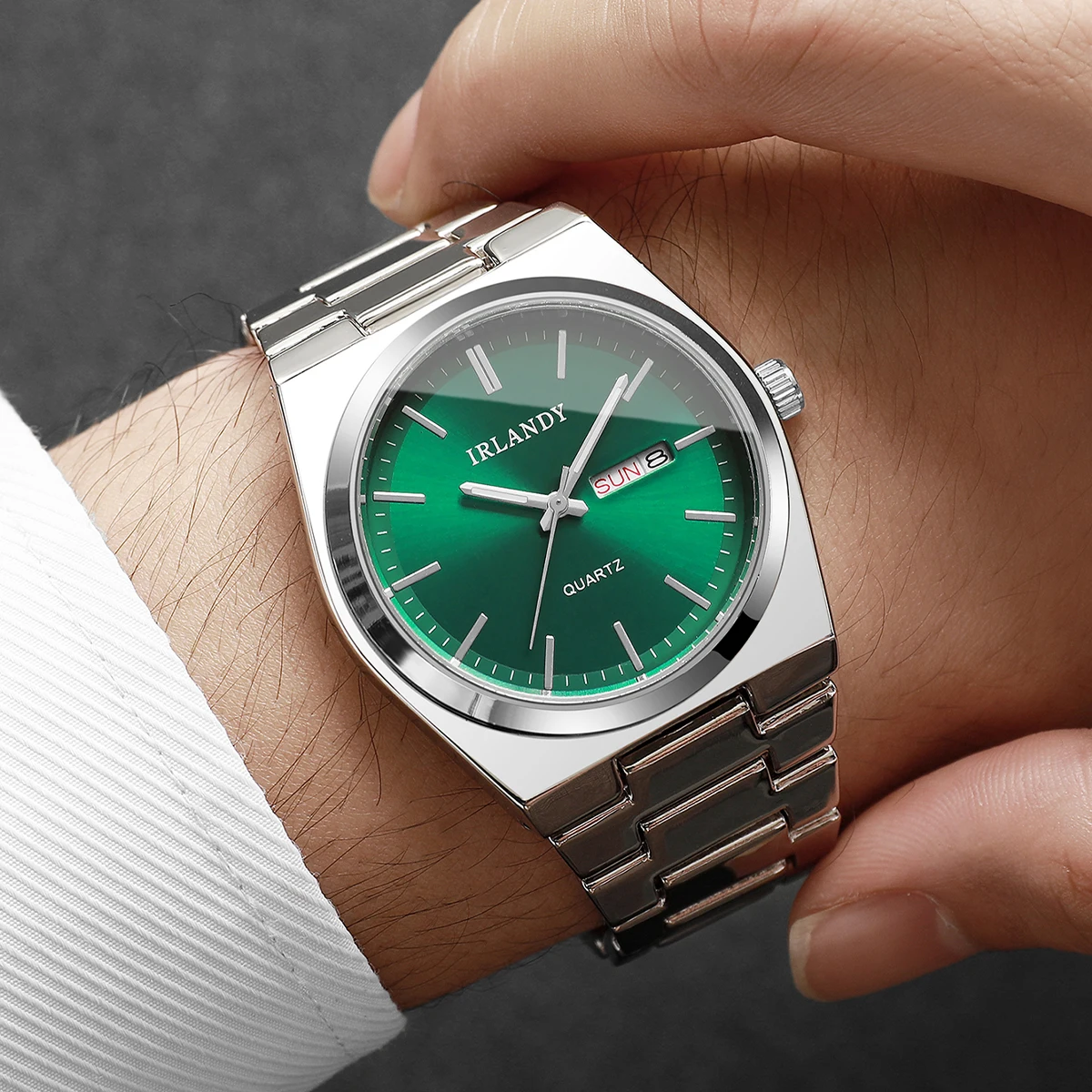 Relojes de negocios de lujo para Hombre, relojes de pulsera de cuarzo con calendario para Hombre, Reloj para Hombre (sin caja)