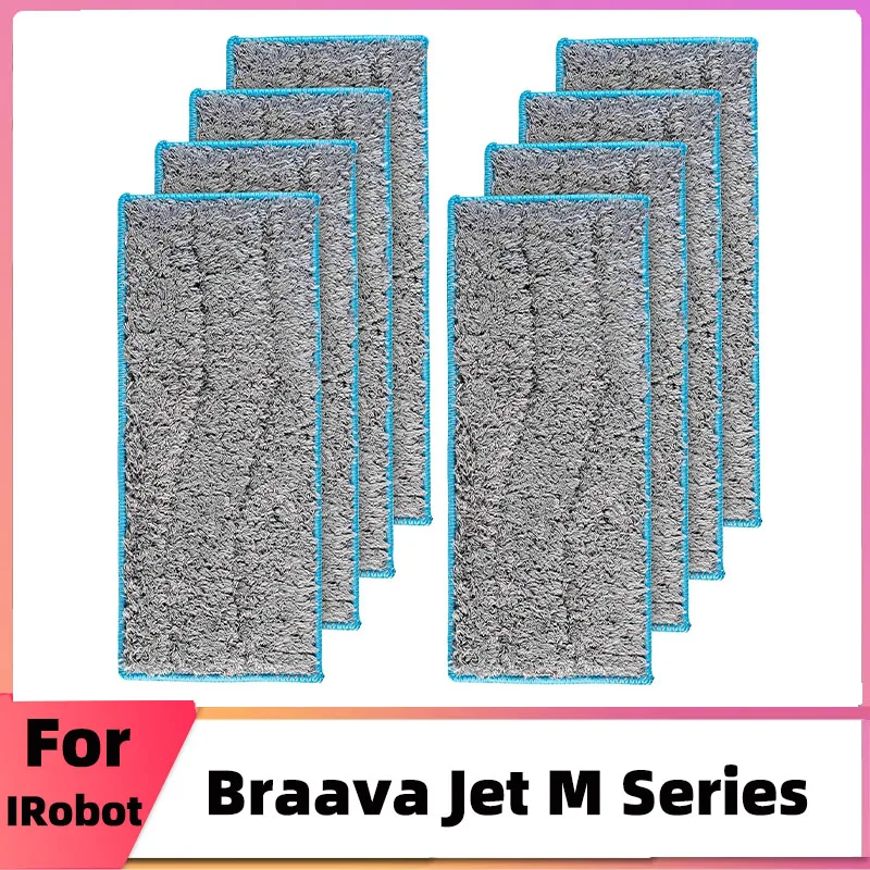 Almohadillas lavables para fregar en húmedo para Robot aspirador iRobot Braava Jet M6, paños de fregona, almohadillas, piezas de accesorios de repuesto