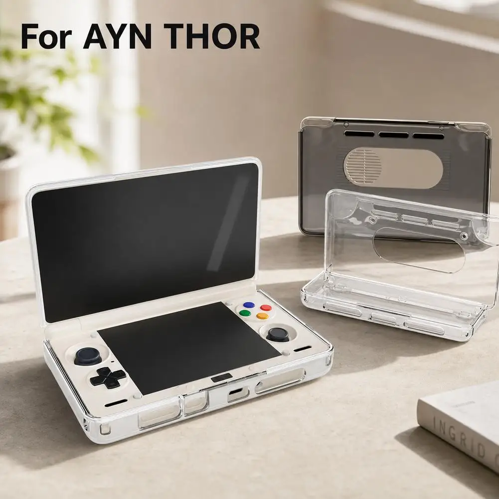 Funda protectora transparente de TPU para consola de juegos AYN Thor, accesorios de cubierta anticaída a prueba de golpes