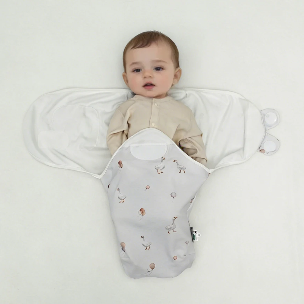 Saco de Dormir para Bebé Recién Nacido de 0 a 6 Meses, Fino y Suave para Verano, 100% Algodón, Envoltura Cómoda para Recién Nacido, Anti-Sobresalto