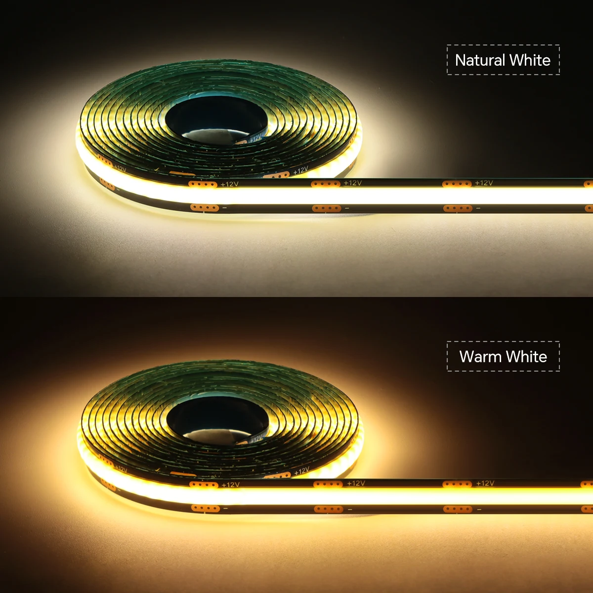 Tira de luces LED COB de madera Penetrable inteligente, Sensor táctil, 1-6 Uds., 1-3m, PCB negro, gabinete integrado, retroiluminación de pared de TV, luces paralelas