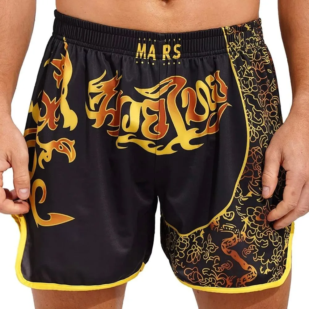 Boxers para hombre de Muay Thai Shorts deportivos MMA pantalones cortos de entrenamiento de lucha
