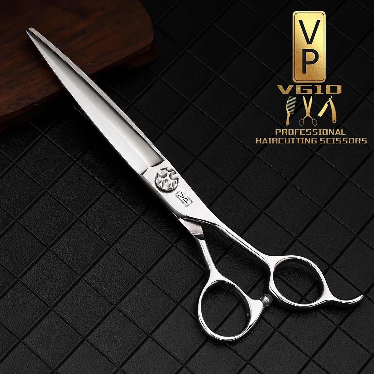 Tijeras de peluquería profesionales VP, tijeras de corte de 7 pulgadas, corte de pelo de peluquería, herramienta de peluquero de salón de acero inoxidable japonés VG10