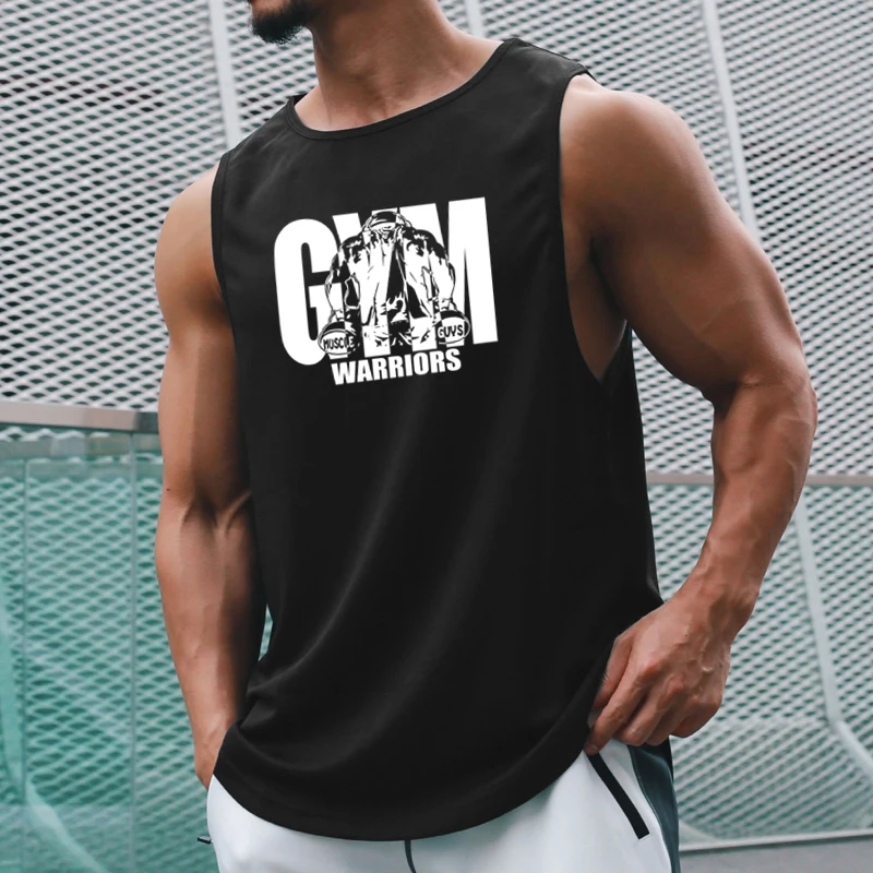 Camisetas sin mangas de secado rápido para gimnasio y Fitness de malla de verano, camiseta informal sin mangas para culturismo que absorbe la humedad, chalecos musculares para entrenamiento